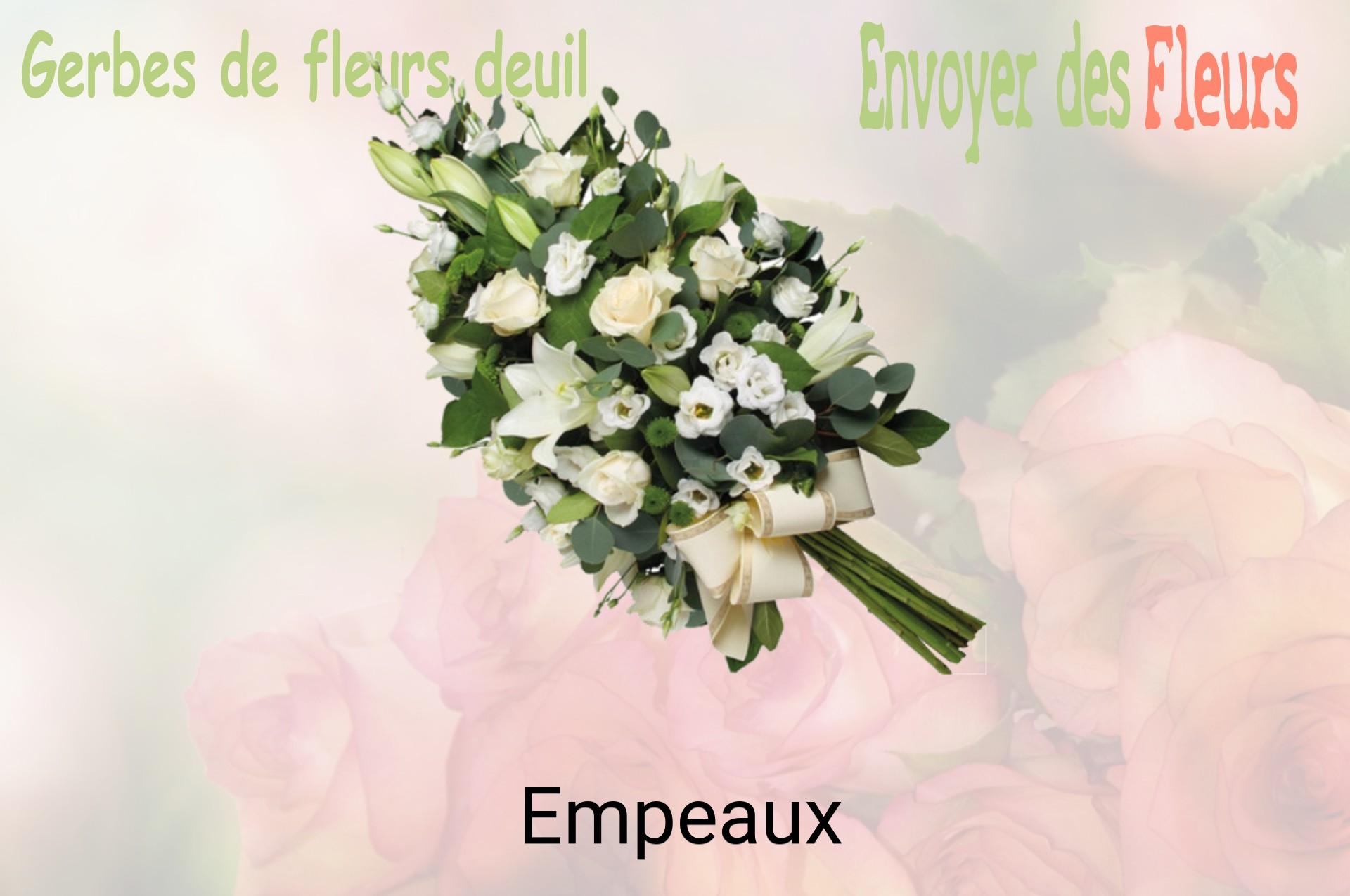 Gerbe de fleurs de deuil livrée à Empeaux
